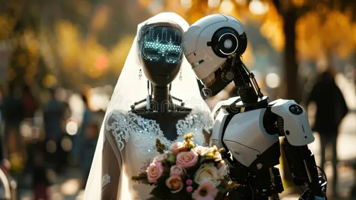 robot wedding dreamstime