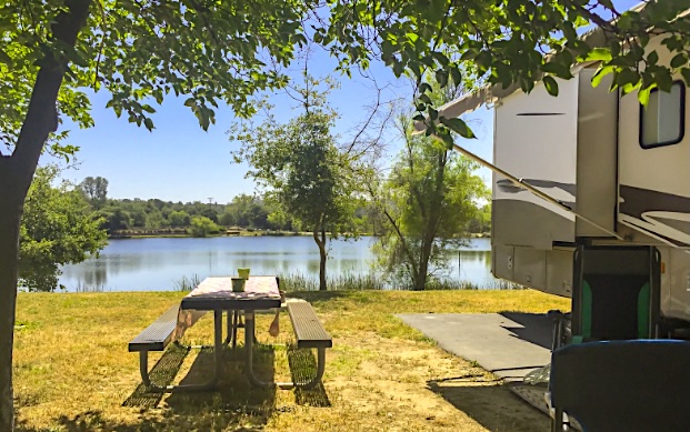 RV at campsite