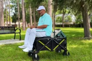 DYU CampX ridable foldable electric wagon