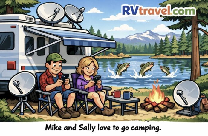 Tanner Toon, Mike and Sally go camping
