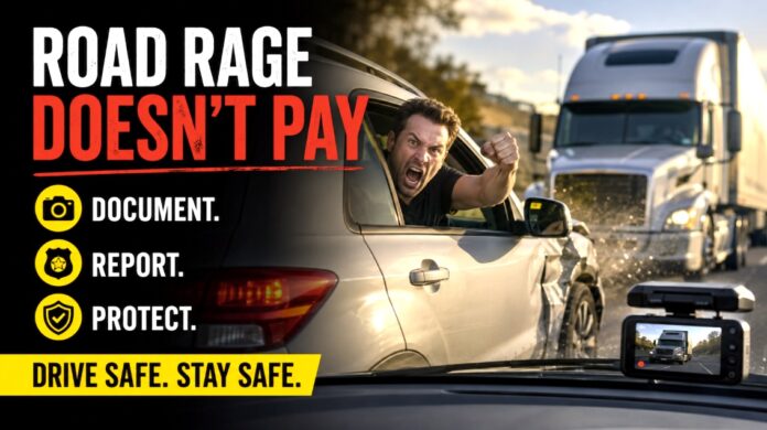 Road rage illustration