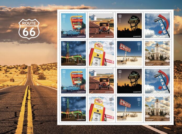 U.S. Postal Service's Route 66 Forever stamps