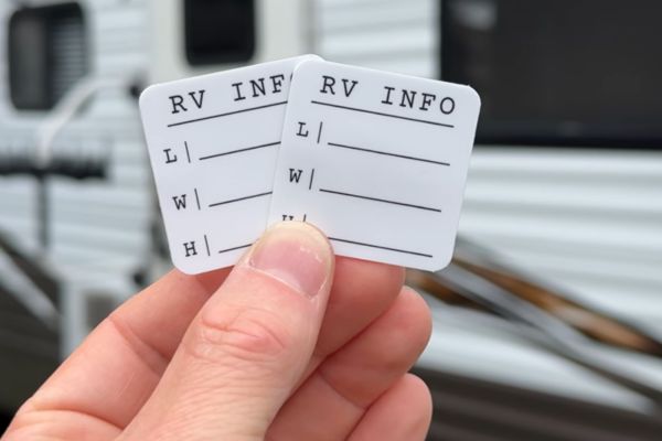rv info sticker